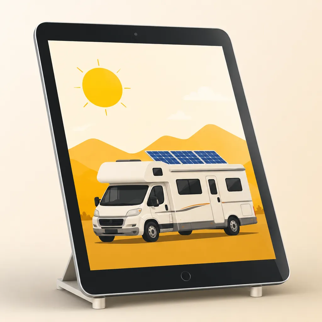 Capa Energia Solar para Motorhome