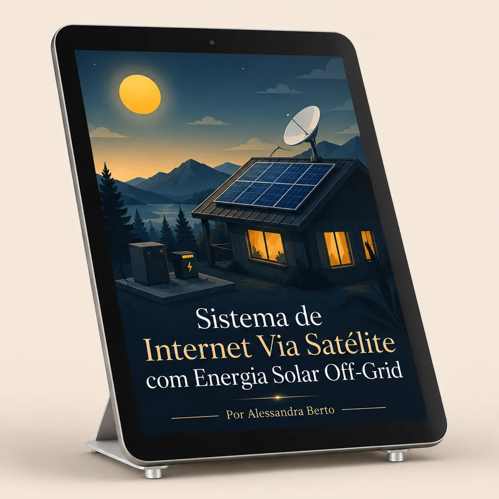 Capa Internet Via Satélite com Energia Solar Off-Grid